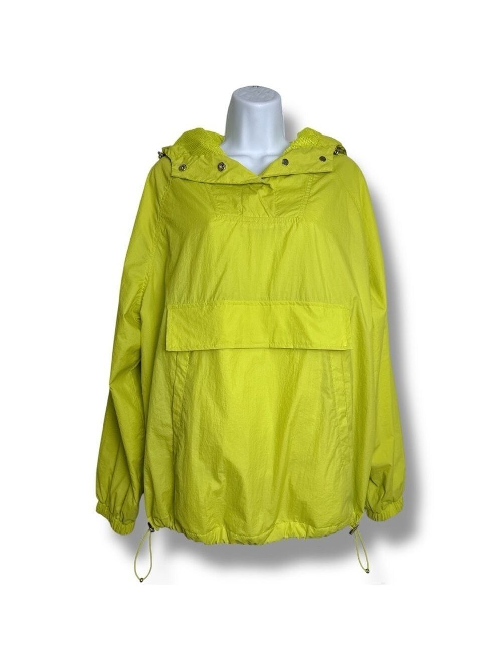 Noize Chyna Windbreaker Jacket Technical Jacket Neon Yellow Green Size Medium